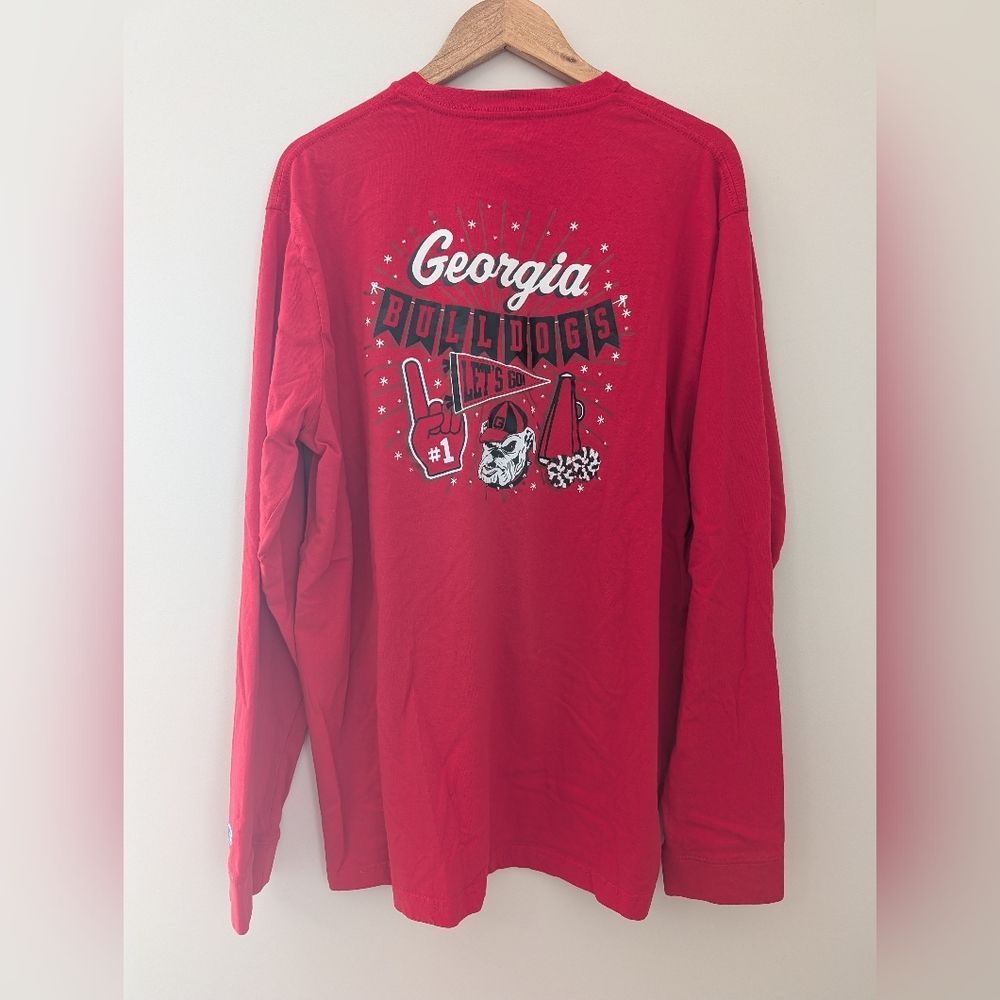 Champion Georgia Bulldogs Red Long Sleeve Shirt 2XL